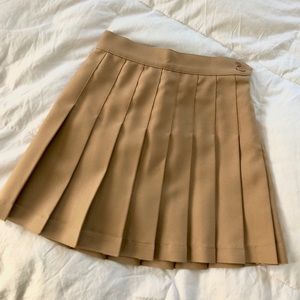 (BRAND NEW) American/LA Apparel Tan Tennis Skirt